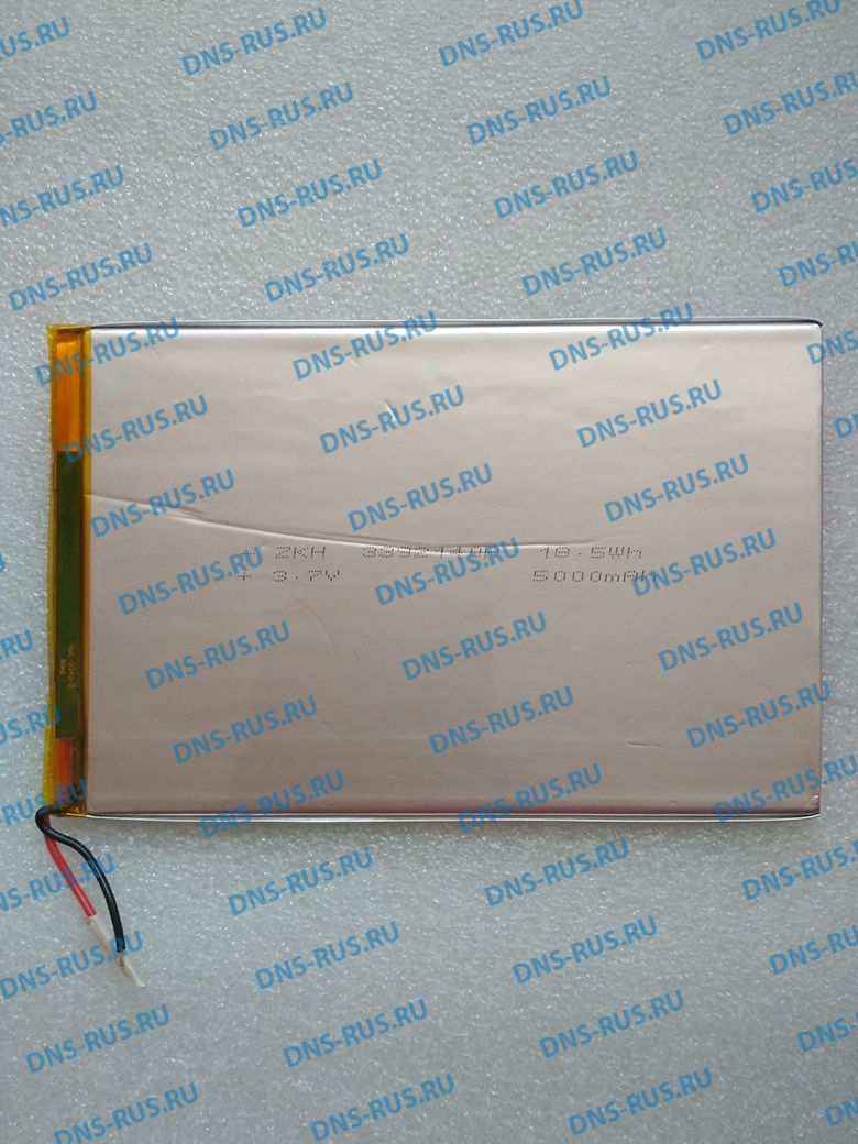 Аккумулятор 140x92х3 мм 3.7V 5000mAh 2 провода