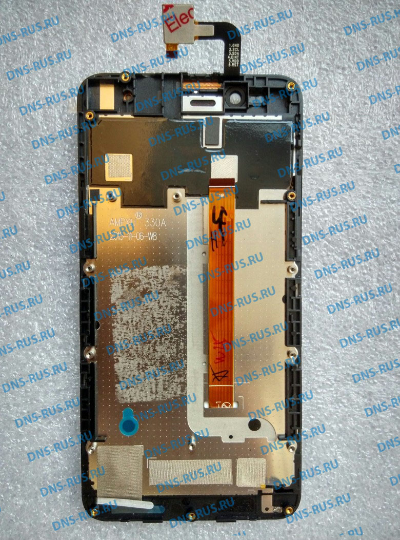 DEXP Ixion M350 Rock дисплей с тачскрином (сенсор в рамке) (в сборе ) (ОРИГИНАЛ)