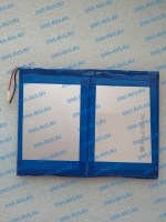 Аккумулятор 140x105х3 мм 3.7V 6000mAh 2 провода